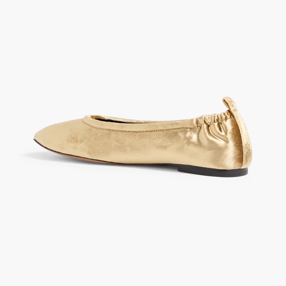 Phillip Lim 3.1 Stretch Back Ballet velvet gold Flats size 39 - Picture 5 of 12